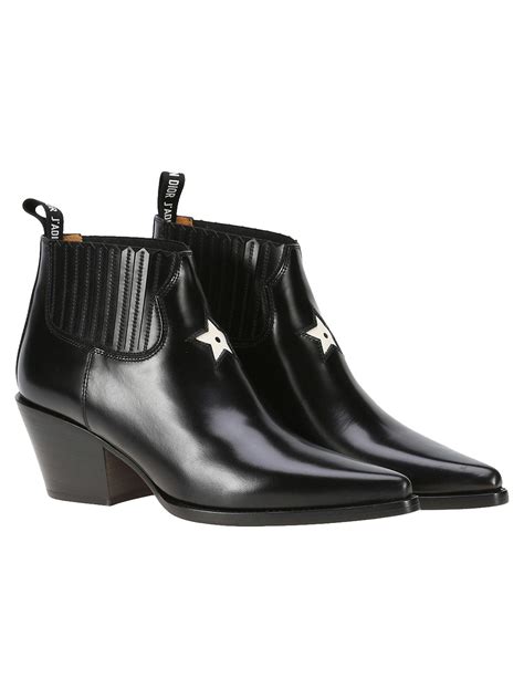 dior cowboy|Dior leather ankle boots women.